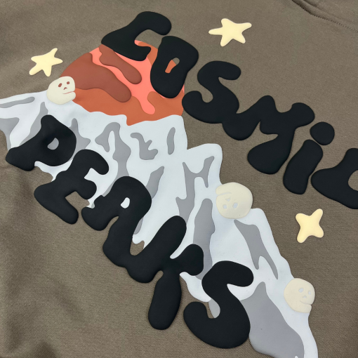 OLIVE GREEN COSMIC PEAKS HOODIE