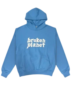 BLUE BROKEN PLANET HOODIE