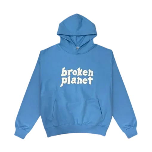 BLUE BROKEN PLANET HOODIE