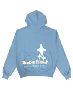 BLUE BROKEN PLANET HOODIE