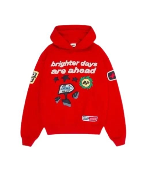 BROKEN PLANET RED HOODIE