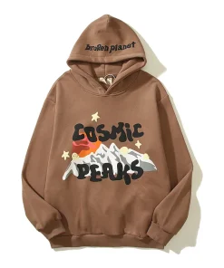 BROWN COSMIC PEAKS HOODIE