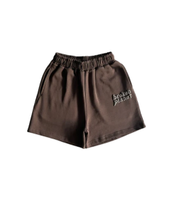 Broken Planets Brown Shorts