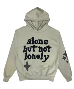 GREY BROKEN PLANET ALONE HOODIE