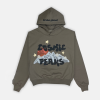 OLIVE GREEN COSMIC PEAKS HOODIE