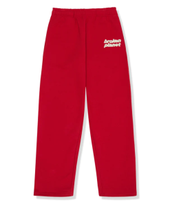 Red Broken Planet Sweatpants