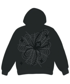 Broken Planet Spider Hoodie Black