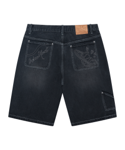 Broken Planet Denim Shorts Black