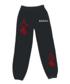 Broken Planet Star Sweatpants Black