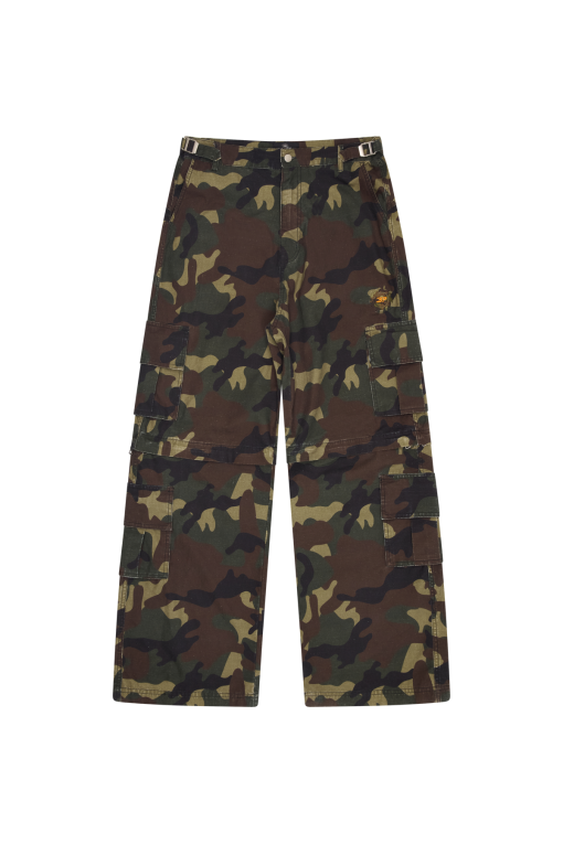 Broken Planet 2 in 1 Camo Cargo Pants Shorts