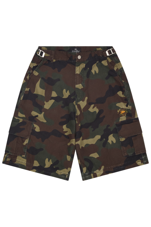 Broken Planet 2 in 1 Camo Cargo Pants Shorts