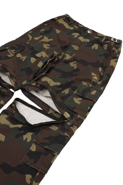 Broken Planet 2 in 1 Camo Cargo Pants Shorts