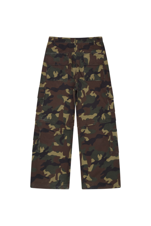 Broken Planet 2 in 1 Camo Cargo Pants Shorts