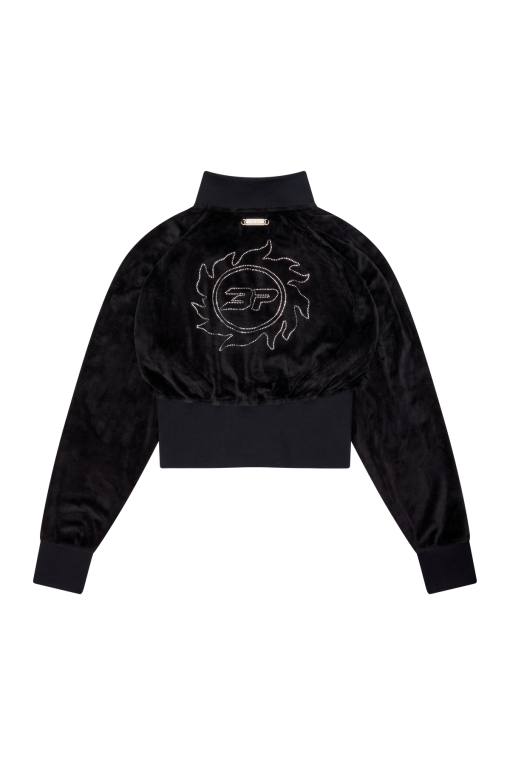 Star Girl Velour Track Jacket